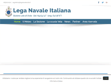 Tablet Screenshot of leganavaleostia.it